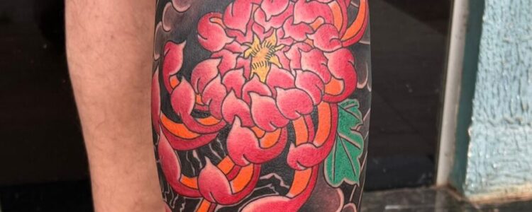 Traditional japanese chrysanthemum
